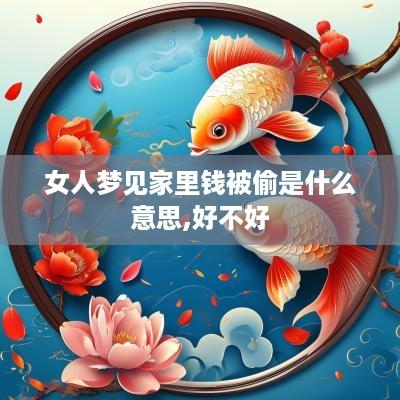女人梦见家里钱被偷是什么意思,好不好
