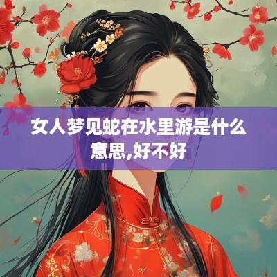 女人梦见蛇在水里游是什么意思,好不好