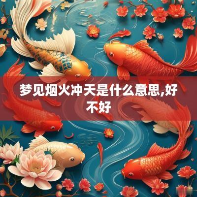 梦见烟火冲天是什么意思,好不好