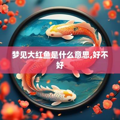 梦见大红鱼是什么意思,好不好