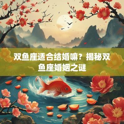 双鱼座适合结婚嘛？揭秘双鱼座婚姻之谜
