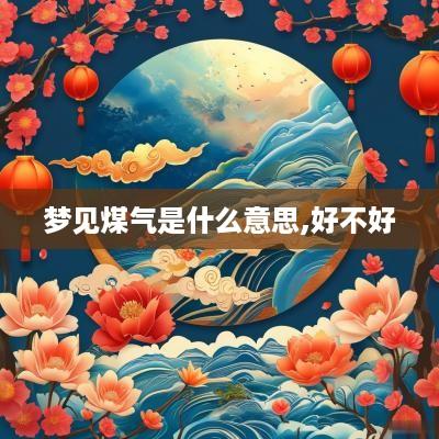 梦见煤气是什么意思,好不好