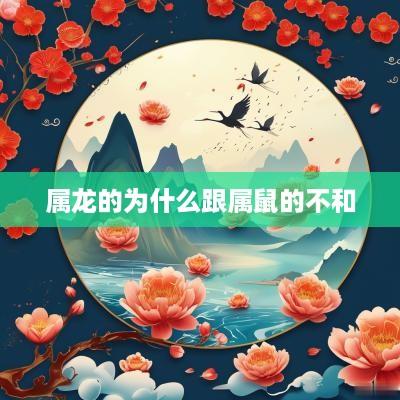 属龙的为什么跟属鼠的不和