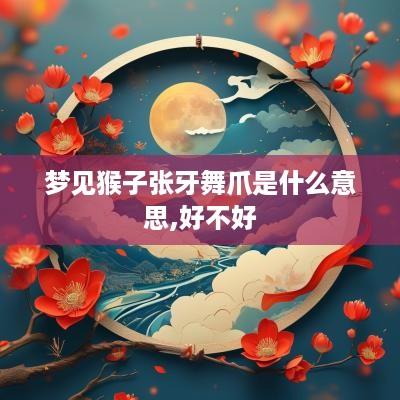 梦见猴子张牙舞爪是什么意思,好不好