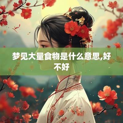 梦见大量食物是什么意思,好不好
