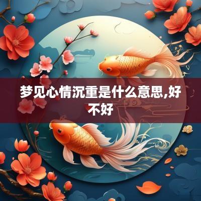 梦见心情沉重是什么意思,好不好