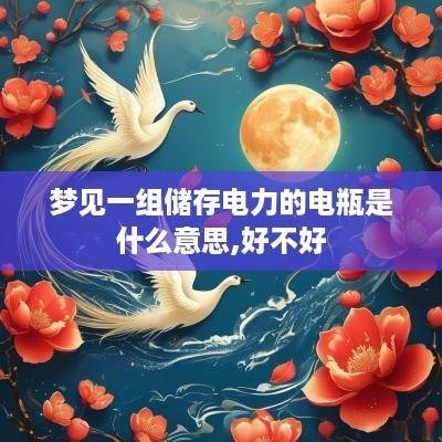 梦见一组储存电力的电瓶是什么意思,好不好