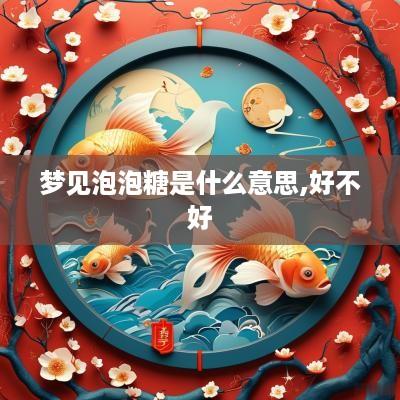 梦见泡泡糖是什么意思,好不好