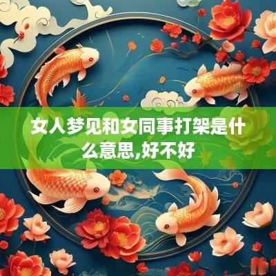 女人梦见和女同事打架是什么意思,好不好