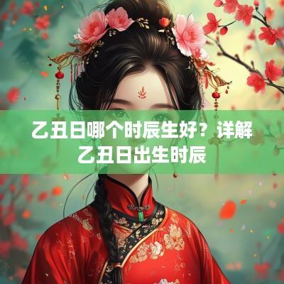 乙丑日哪个时辰生好？详解乙丑日出生时辰