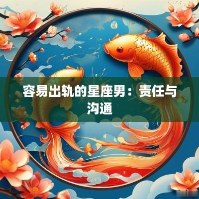 容易出轨的星座男：责任与沟通