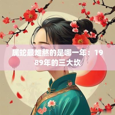 属蛇最难熬的是哪一年：1989年的三大坎