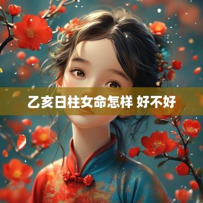 乙亥日柱女命怎样 好不好