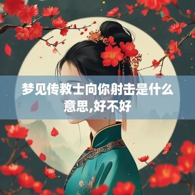 梦见传教士向你射击是什么意思,好不好