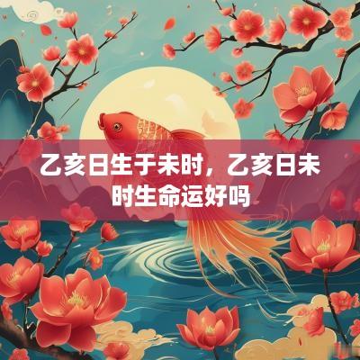 乙亥日生于未时，乙亥日未时生命运好吗