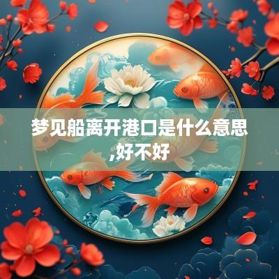 梦见船离开港口是什么意思,好不好