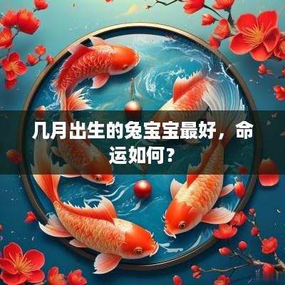 几月出生的兔宝宝最好，命运如何？