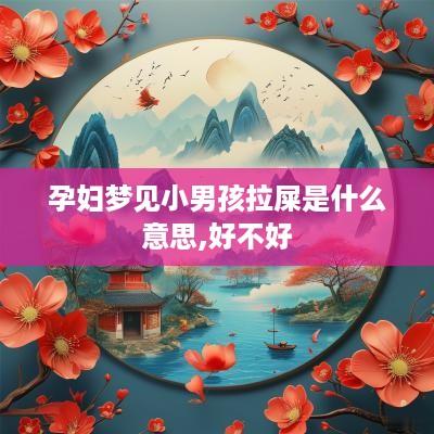 孕妇梦见小男孩拉屎是什么意思,好不好
