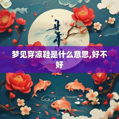 梦见穿凉鞋是什么意思,好不好