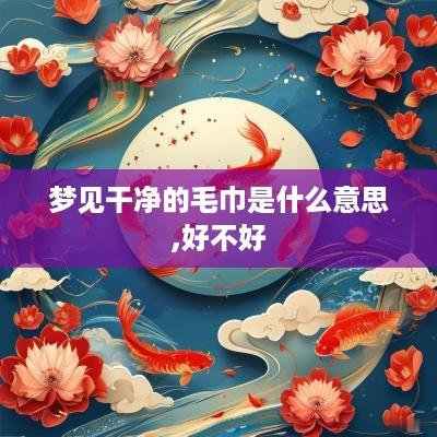 梦见干净的毛巾是什么意思,好不好