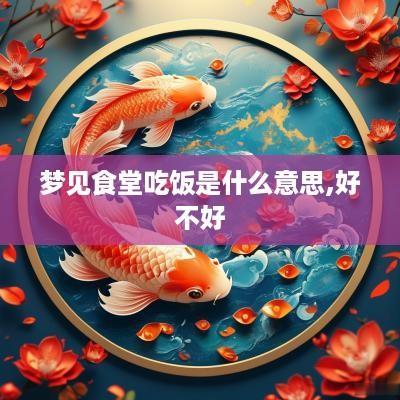 梦见食堂吃饭是什么意思,好不好