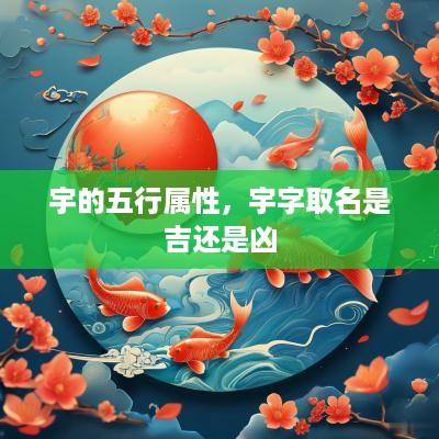 宇的五行属性，宇字取名是吉还是凶