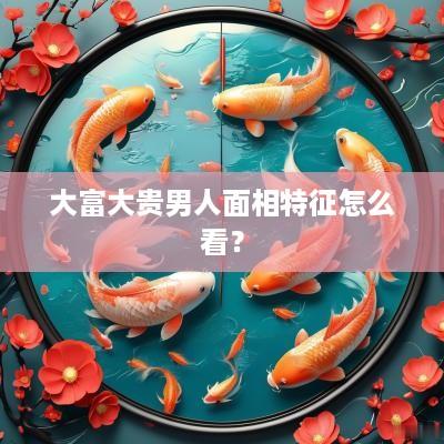 大富大贵男人面相特征怎么看？