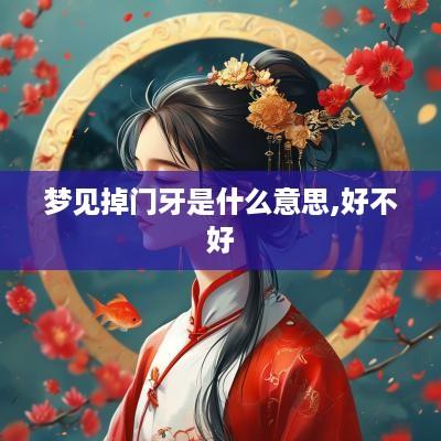 梦见掉门牙是什么意思,好不好