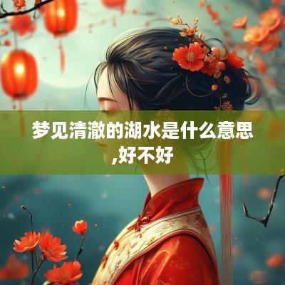 梦见清澈的湖水是什么意思,好不好