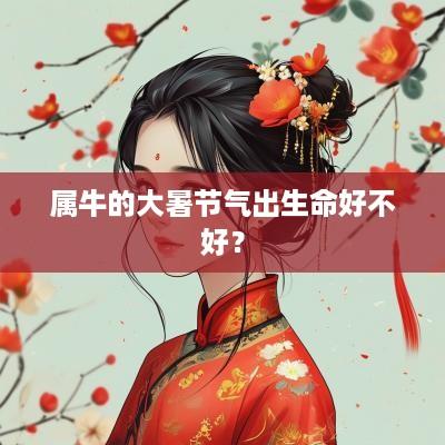 属牛的大暑节气出生命好不好？