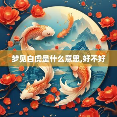 梦见白虎是什么意思,好不好