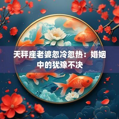 天秤座老婆忽冷忽热：婚姻中的犹豫不决