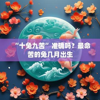 “十兔九苦”准确吗？最命苦的兔几月出生