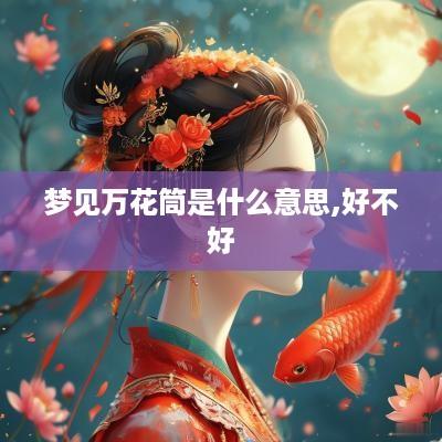 梦见万花筒是什么意思,好不好