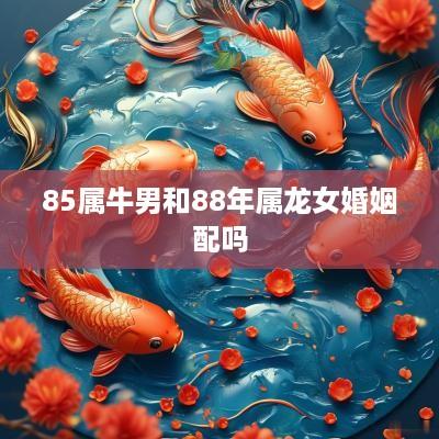 85属牛男和88年属龙女婚姻配吗
