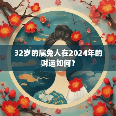 32岁的属兔人在2025年的财运如何？