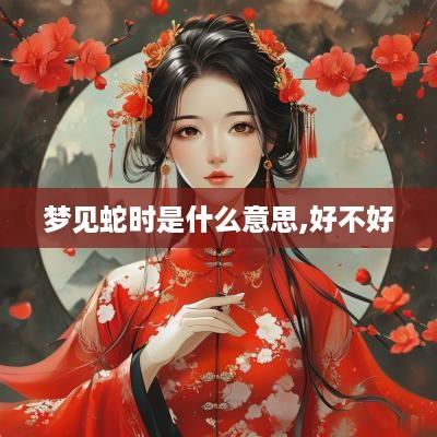 梦见蛇时是什么意思,好不好