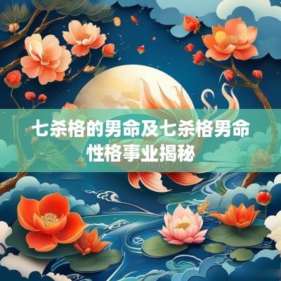 七杀格的男命及七杀格男命性格事业揭秘