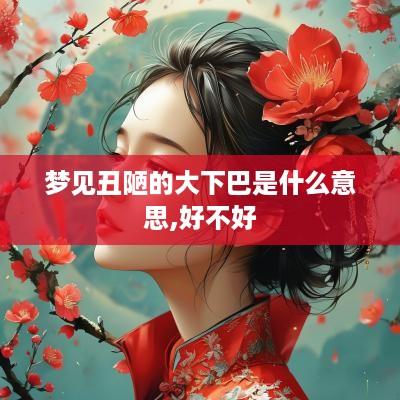 梦见丑陋的大下巴是什么意思,好不好