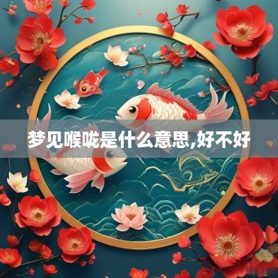 梦见喉咙是什么意思,好不好