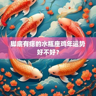 脚底有痣的水瓶座鸡年运势好不好？