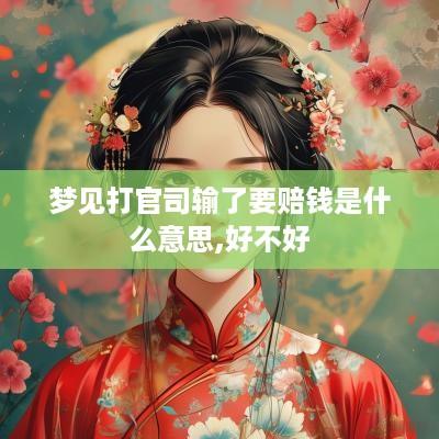 梦见打官司输了要赔钱是什么意思,好不好