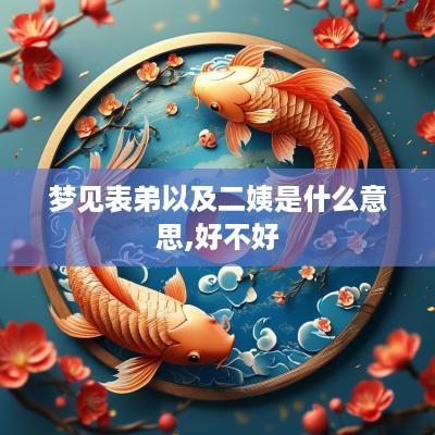 梦见表弟以及二姨是什么意思,好不好