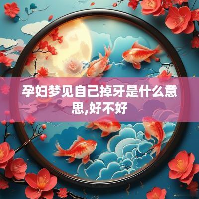 孕妇梦见自己掉牙是什么意思,好不好