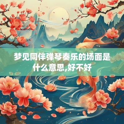 梦见同伴弹琴奏乐的场面是什么意思,好不好