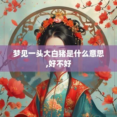 梦见一头大白猪是什么意思,好不好