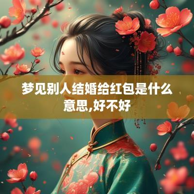 梦见别人结婚给红包是什么意思,好不好