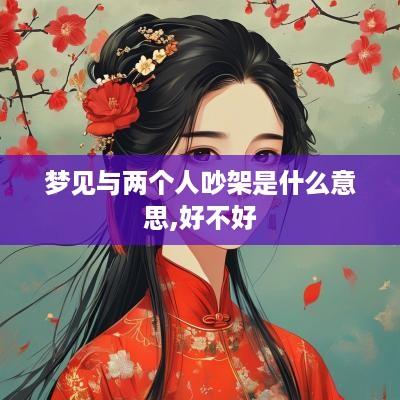 梦见与两个人吵架是什么意思,好不好