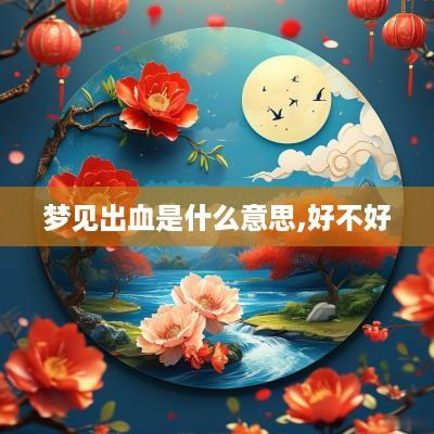 梦见出血是什么意思,好不好