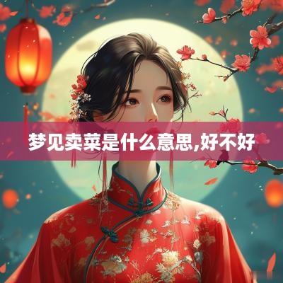 梦见卖菜是什么意思,好不好